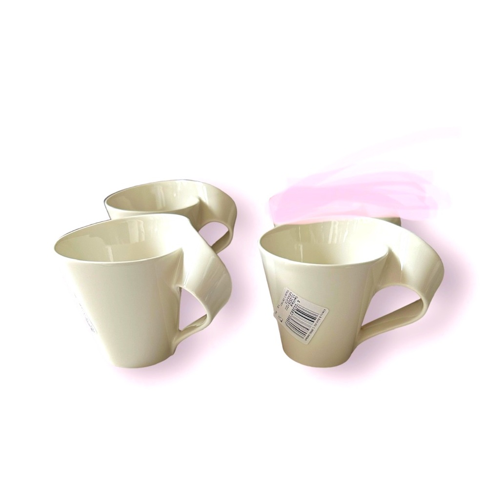 Villeroy and Boch New wave cafe -tea cups set of 3 rare size 6 oz. HTF